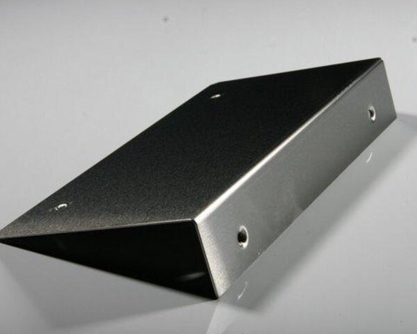 Stainless Steel Bracket with Dimpled Holes.